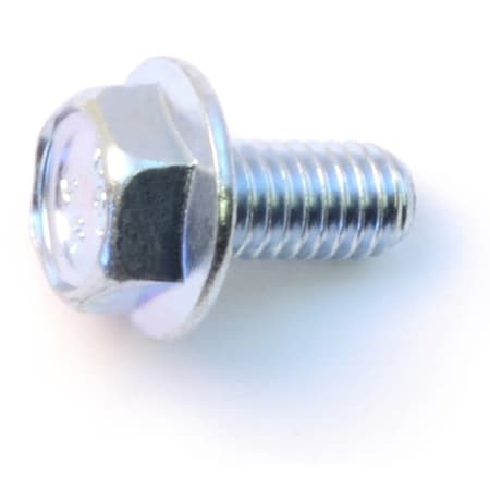 Midwest Fastener M6-1.00 x 12 mm Hex Hex Machine Screw, Zinc Plated Steel, 10 PK 31442